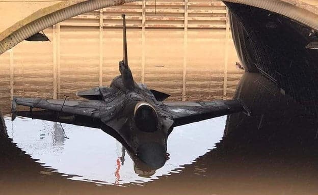 Eight Israeli F-16 Fighter Jets Drowned in flood Water 