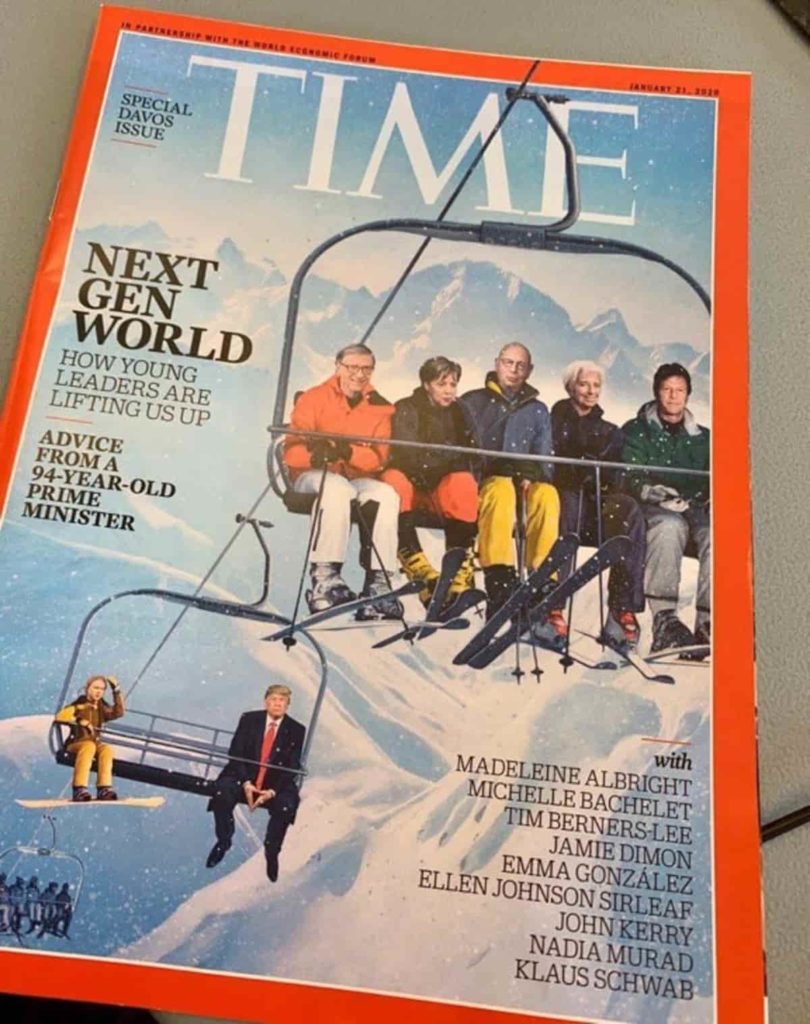 Prime minister Imran Khan of Pakistan featured at Cover of Time Magazine among five most important leaders in the world 
