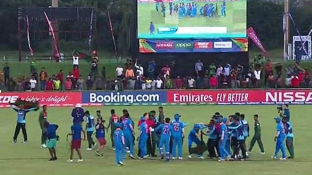 Shameful end to a wonderful game of cricket. 