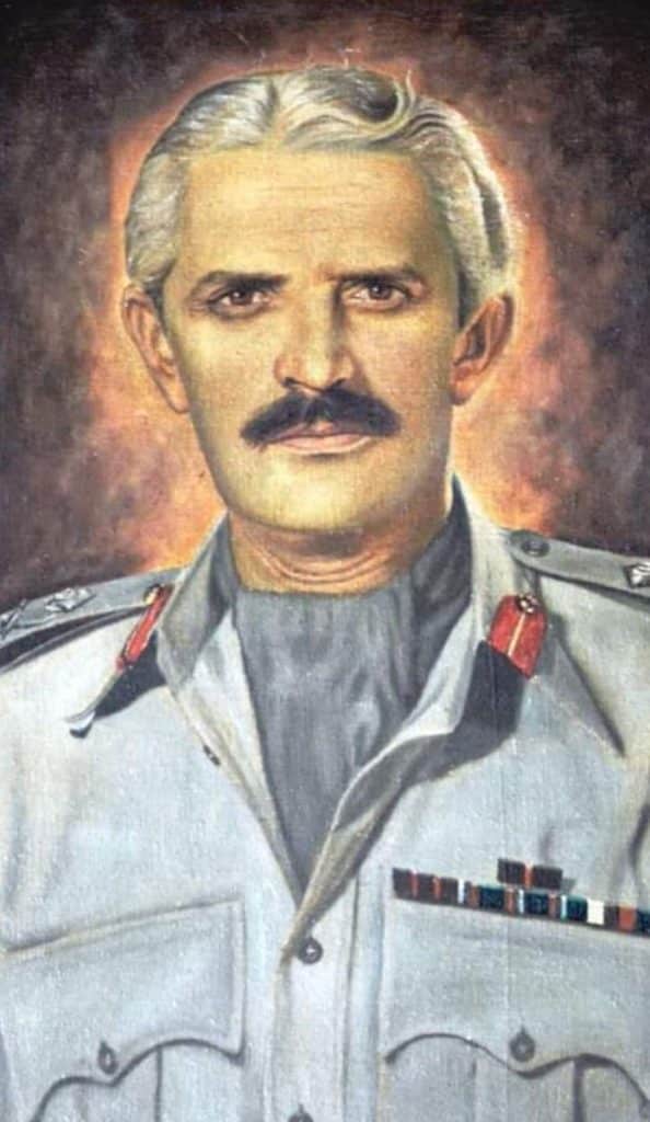 Father of Gul Bukhari, Maj General Rehmat Ali Shah Bukhari.