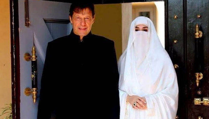 Prime minister Imran Khan and his wife Bushra Bibi 