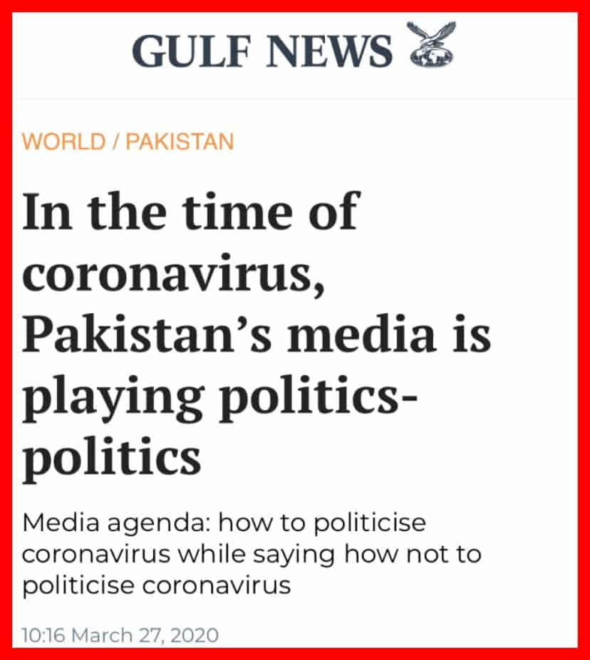 Gulf News shows the dirty game of Pakistan's media