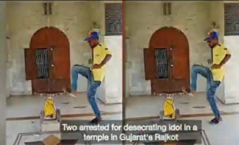 Youth Kicking idol and Hindu temple, facts of viral video