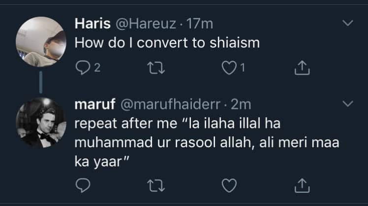 Screenshot of Blasphemous tweet made by same person on his other Twitter account 