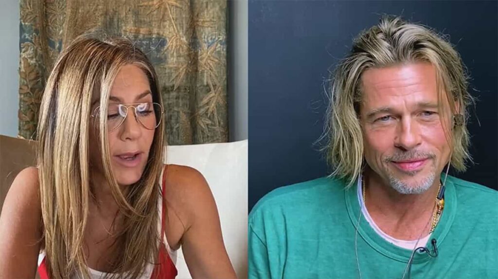 Brad Pitt, Jennifer Aniston reunite in "Fast Times at Ridgemont High" fundraiser