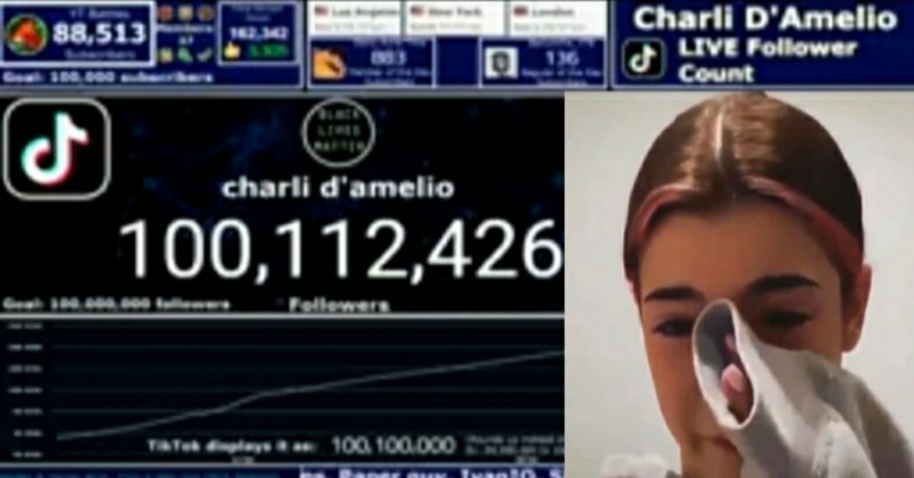 TikToker Charli D'amelio surpasses 100 million followers on TikTok 