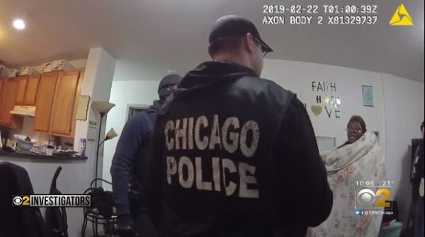 Chicago Police bodycam video shows police officers rushed inside with guns drawn, officers yelled, “Police search warrant,” and “Hands up, hands up, hands up.” Seconds later, Young could be seen in the living room, shocked and completely naked, with her hands up.