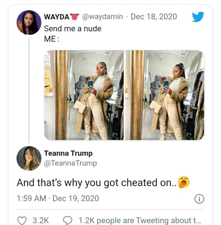 After Ms London  Teanna Trump claimed Lil Baby ‘cheated’ on his girlfriend, Jayda Cheaves, and now, the two women are in a Twitter war with each other. Teana Trump has also shared a video of her giving head to Lil baby. However, the authenticity of "Teana Trump Lil baby head video" was not confirmed yet