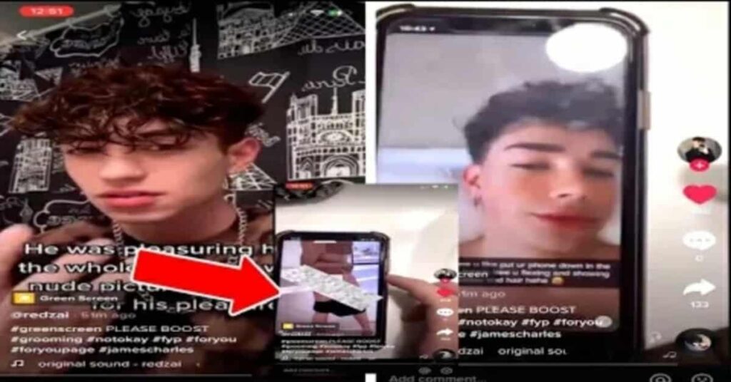 James Charles accused of grooming by a teenager who shared the Screenshots of James Charles being a groomer 
