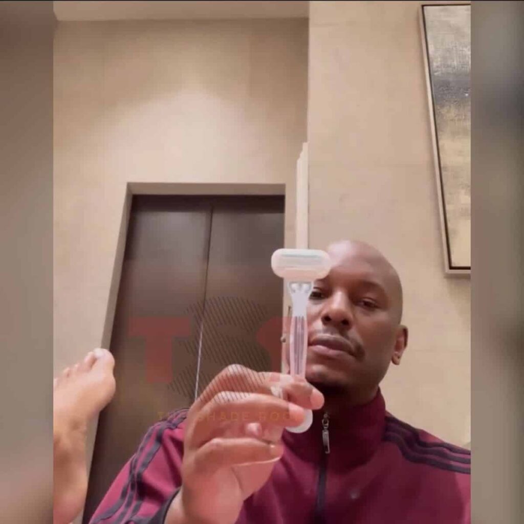 Timothy, 25, posted a video of Gibson, 42, shaving her bikini line on her Instagram Story on Sunday. While the model’s face was not in the clip but her voice can be heard along with the face of Tyrese who can be seen holding a razor