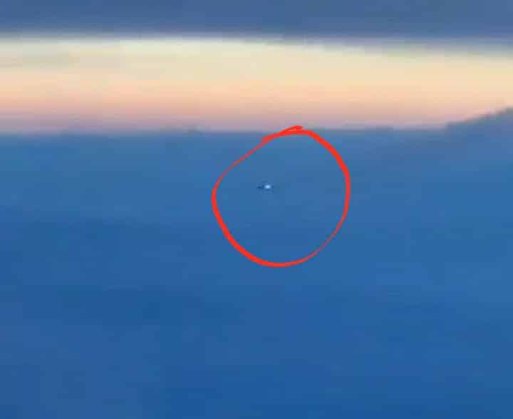Screenshot of the video of Chinese rocket before crashing into Indian Ocean near Maldives 