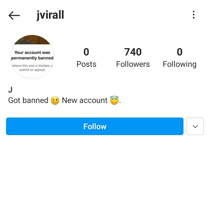 Jvirall Instagram account