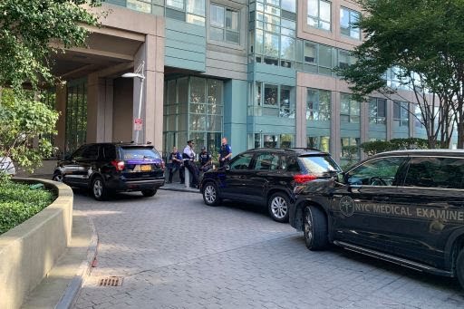 Scene outside the Brooklyn penthouse where actor Michael K. WIlliams was found dead
