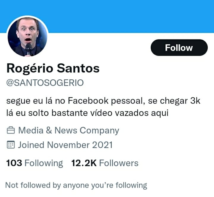 Santosogerio Twitter profile 