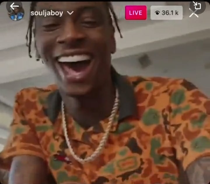 Screenshot image from Soulja boy and ishowspeed live video