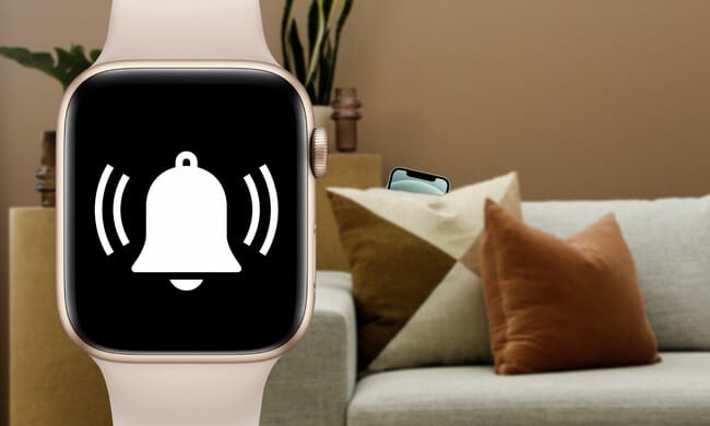 In this context, we're talking about the ping or location notification that appears in the Control centre of our watch when we glance at our iPhone