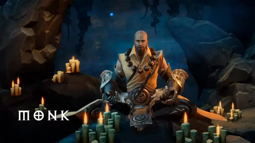 This is photo of Monk in Diablo Immortal that shows how to build monk in diablo Immortal