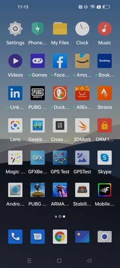 This is Screenshot of Realme GT 2 Pro Smartphone
