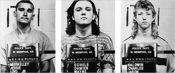 the trial of the three of Memphis, a media and legal persecution of three teenagers accused of killing a child, and whose only sin was basically to listen to Metallica and wear long hair in a town where they were not the norm