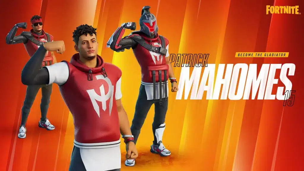 The Patrick Mahomes Fortnite skin has finally been shown, making many people happy. The NFL quarterback will be added to the game on Thursday, August 24, and will join the amazing Icon Series skins.