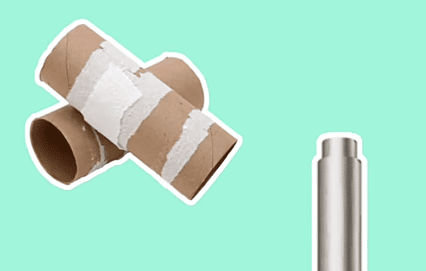 This is photo of vaccume and tissue rolls 