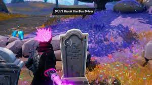 Epitaphs Fortnite - Where to read it at different Goofy Gravestones