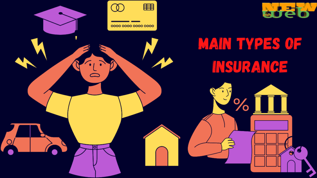 What are the 3 main types of Insurance in the USA?